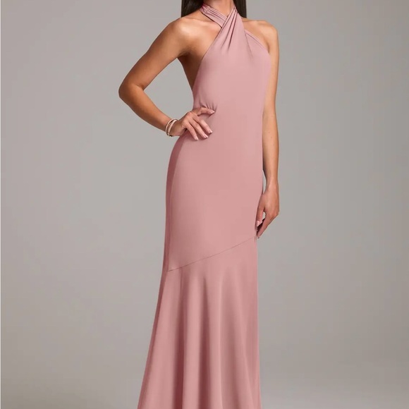 Azazie Lorena Dusty Rose Dress - Picture 4 of 6